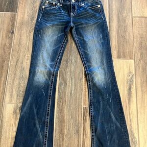 Miss Me Dark Blue Flare Jeans